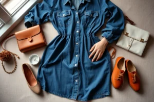 Denim Dress For Plus Size