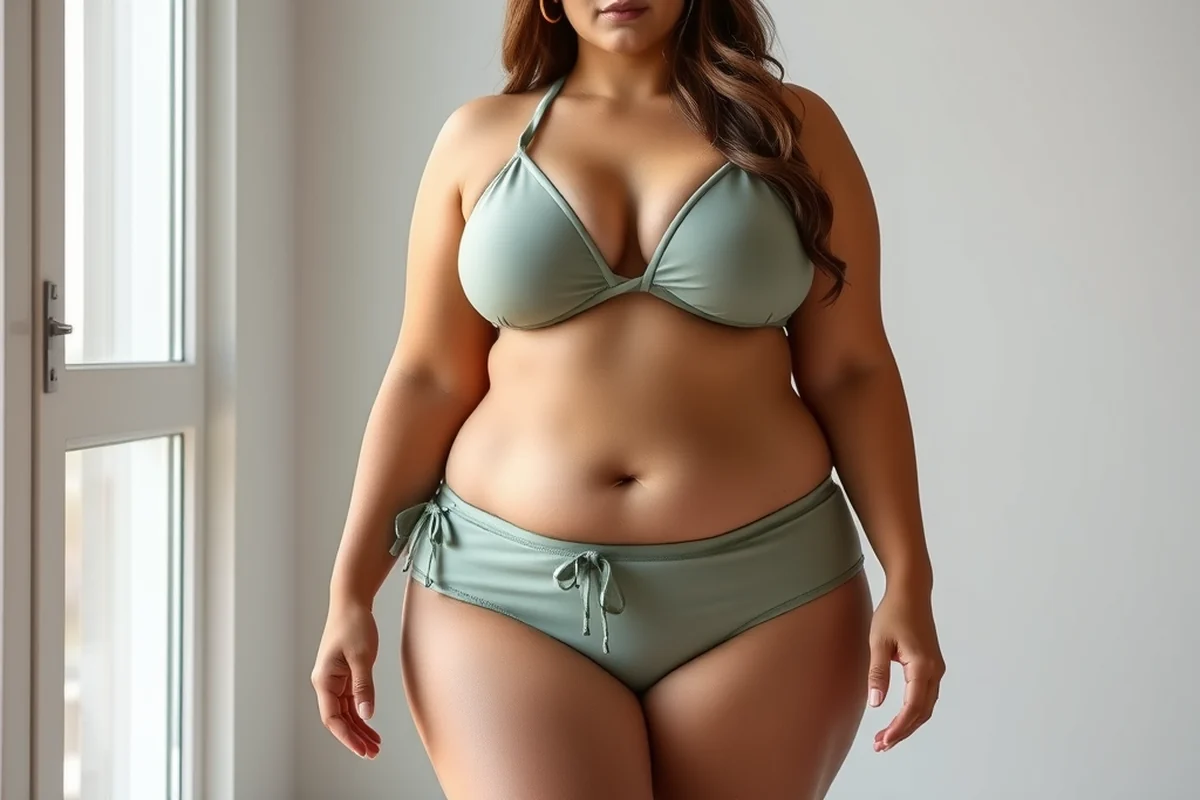 plus size bikini swimwear — Plus Size Bikini Swimwear (step by step)