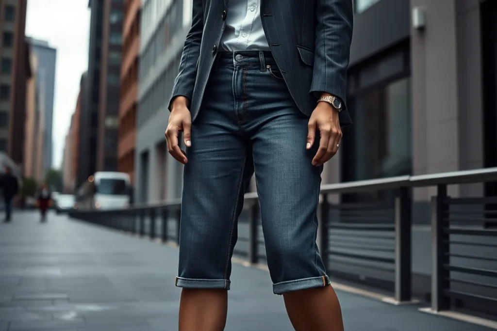 Plus Size Jean Shorts