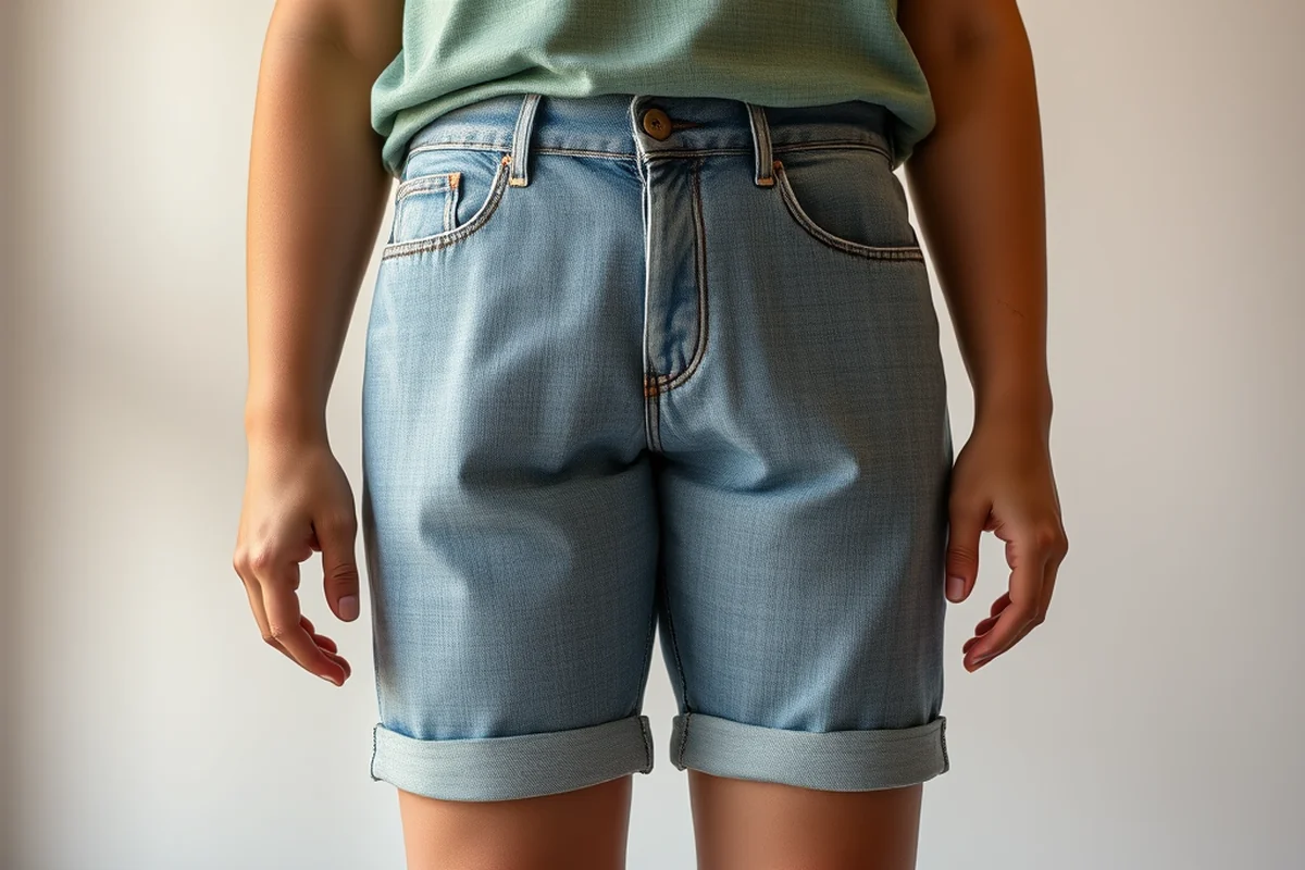 plus size jean shorts — Plus Size Jean Shorts (step by step)